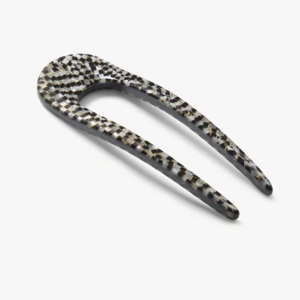 Machete French Hair Pin Perle Noir, NWT